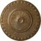 Ekena Millwork Lyon Ceiling Medallion (Fits Canopies up to 3 5/8"), Hand-Painted Rubbed Bronze, 23 1/2"OD x 3 1/4"P CM23LYRZS - alternate 1